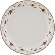 Clayre & Eef Ontbijtbord Ø 20 cm Beige Keramiek Bloemen