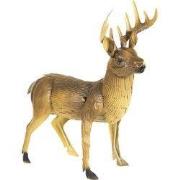 Clayre & Eef Decoratie Hert 47x18x51 cm Bruin IJzer