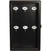 Clayre & Eef Sleutelkastje 24x7x38 cm Zwart Hout