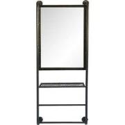 Clayre & Eef Spiegel 48x124 cm Zwart Hout