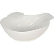 Clayre & Eef Soepkom 23x26x7 cm Wit Keramiek Haan