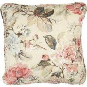 Clayre & Eef Kussenhoes 40x40 cm Beige Roze Polyester Bloemen