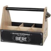 Clayre & Eef Flessenrek met Flessen 29x19x20 cm Bruin MDF