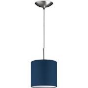 hanglamp tube deluxe bling Ø 16 cm - blauw