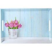 Diep Dienblad Rechthoekig - Tulpen Print - Design koffie / Thee dienbl...