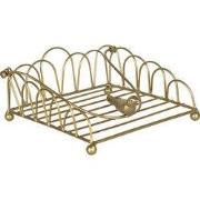 Clayre & Eef Servettenhouder 20x20x9 cm Goudkleurig IJzer