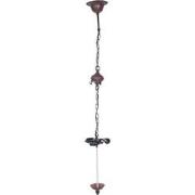Lumilamp Snoerpendel Ketting Tiffany 16x16x95 cm Bruin IJzer