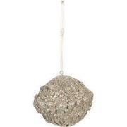 Clayre & Eef Kerstbal Ø 8 cm Goudkleurig Kunststof