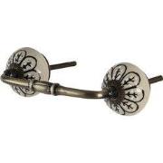 Clayre & Eef Handgreep 14x4x3 cm Koperkleurig Metaal