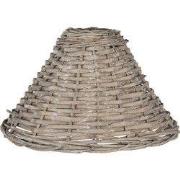 Clayre & Eef Lampenkap Ø 21x30 cm Bruin Rotan
