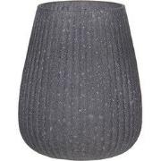 Clayre & Eef Theelichthouder Ø 11x13 cm Grijs Glas