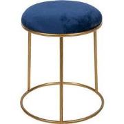 Clayre & Eef Krukje Ø 42x48 cm Blauw Textiel