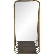 Clayre & Eef Spiegel 19x39 cm Koperkleurig Metaal