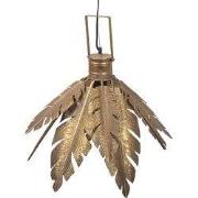 Clayre & Eef Hanglamp Bladeren Ø 45x31 cm Goudkleurig Metaal