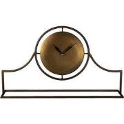 Clayre & Eef Tafelklok 58x33 cm Koperkleurig IJzer