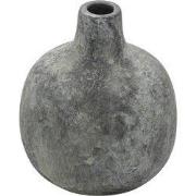 Clayre & Eef Vaas 9 cm Grijs Keramiek