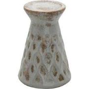Clayre & Eef Kandelaar Ø 14x21 cm Grijs Keramiek