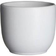5 stuks - Bloempot Pot rond tusca 6.5 x 7.5 cm wit mat Mica