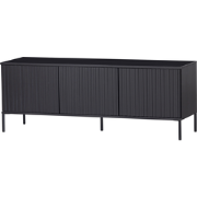 WOOOD New Gravure Tv Meubel - Grenen - Zwart - 56x150x44