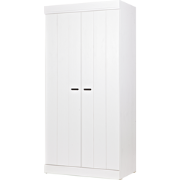 WOOOD Connect Kledingkast 2-Deurs - Grenen - Wit - 195x94x53