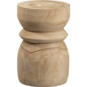 WOOOD Bikkel Kruk - Hout - Naturel - 40x28x28