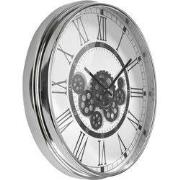 BRISTOL Zahnraduhr silber wei