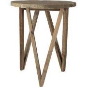 Clayre & Eef Plantentafeltje Ø 30x36 cm Bruin Hout