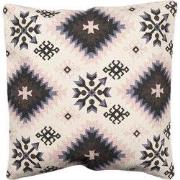 Clayre & Eef Kussenhoes 50x50 cm Beige Wit Katoen