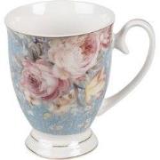 Clayre & Eef Mok 300 ml Blauw Wit Porselein Bloemen