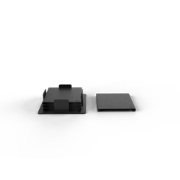 Onderzetters voor glazen zwart