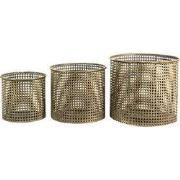 Clayre & Eef Windlicht Koperkleurig Metaal