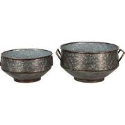 Clayre & Eef Planthouder Grijs Metaal