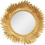 Clayre & Eef Spiegel Ø 25 cm Goudkleurig Polyresin