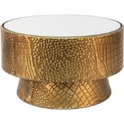 Clayre & Eef Plantentafel met Spiegel Ø 28x16 cm Goudkleurig IJzer