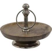 Clayre & Eef Etagère Ø 21x17 cm Bruin Hout