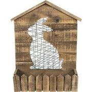 Clayre & Eef Planthouder 37x11x48 cm Bruin Hout Konijn