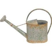 Clayre & Eef Decoratie Gieter 50x16x33 cm Grijs Groen Metaal