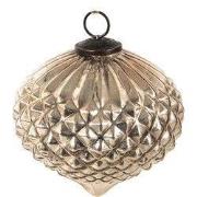 Clayre & Eef Kerstbal Ø 15 cm Zilverkleurig Glas