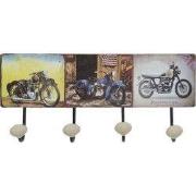 Clayre & Eef Wandkapstok 40x5x17 cm Bruin IJzer Motor