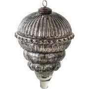 Clayre & Eef Kerstbal XL Ø 14 cm Zilverkleurig Glas