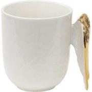 Clayre & Eef Mok 350 ml Wit Keramiek Vleugels