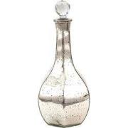 Clayre & Eef Decoratie Fles Ø 12x31 cm Zilverkleurig Glas