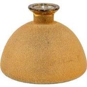 Clayre & Eef Vaas Ø 17x14 cm Goudkleurig Glas