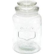 Clayre & Eef Voorraadpot Ø 11x19 cm Glas