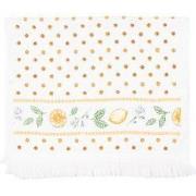 Clayre & Eef Gastendoekje 40x66 cm Geel Katoen Citroenen