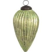 Clayre & Eef Kerstbal Ø 7 cm Groen Glas