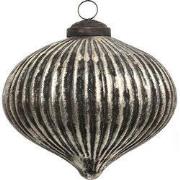 Clayre & Eef Kerstbal Ø 10 cm Bruin Glas