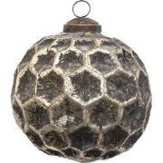 Clayre & Eef Kerstbal Ø 10 cm Bruin Glas