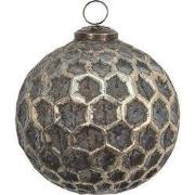 Clayre & Eef Kerstbal Ø 12 cm Bruin Glas