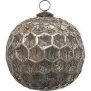 Clayre & Eef Kerstbal XL Ø 15 cm Bruin Glas